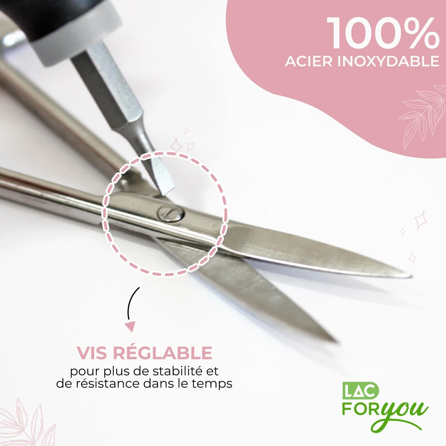 Ciseaux Ongles Acier Inox 9 cm Manucure Pédicure Coupe Précise