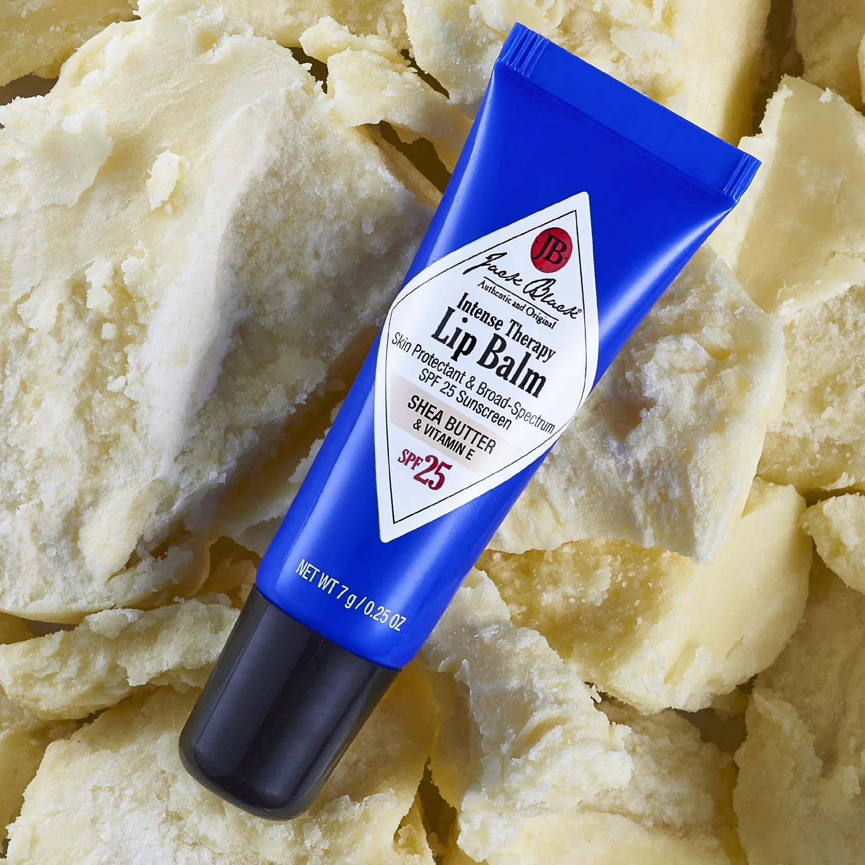 Jack Black Intense Therapy Lip Balm SPF 25 Shea Butter Vitamin E 0.25 oz