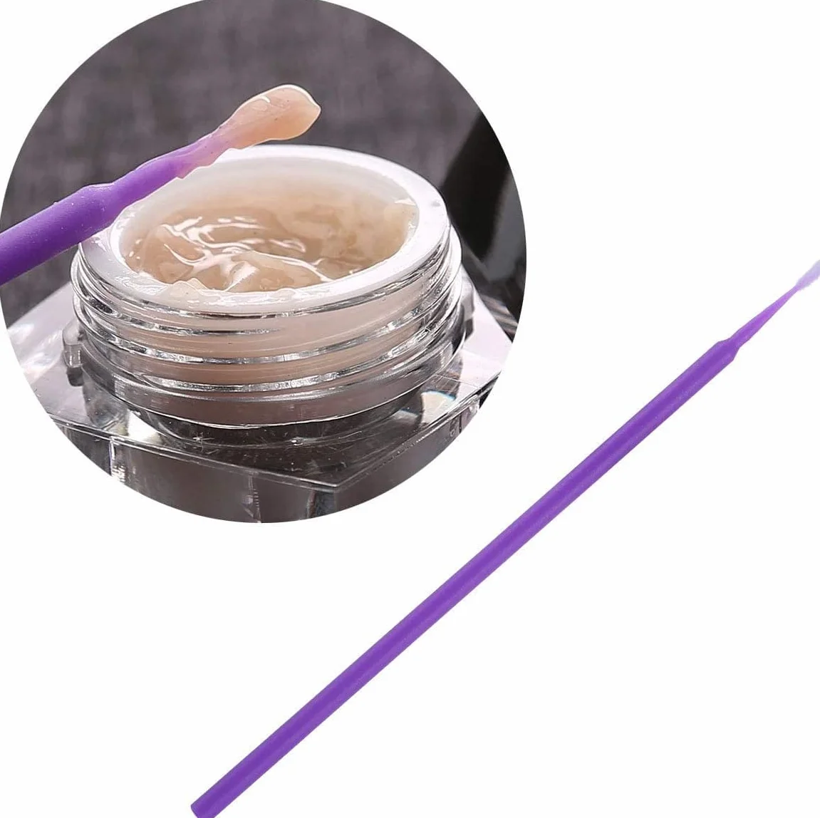 Micro Applicateurs Brosses 200 Pièces pour Extension de Cils Sourcils Lèvres