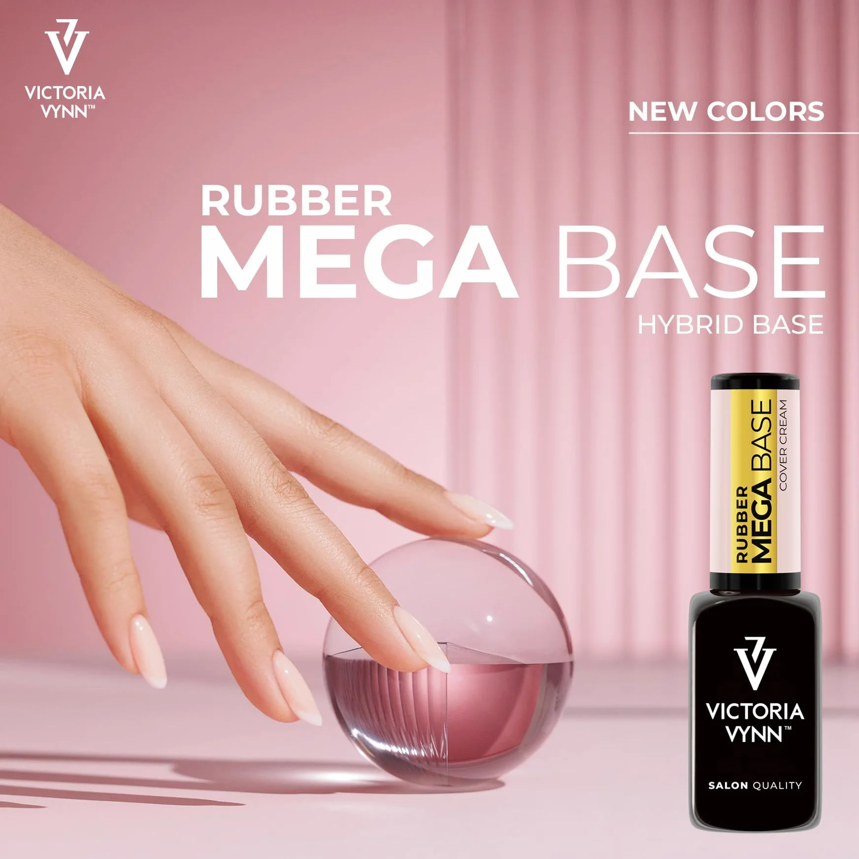 Victoria Vynn Mega Base Base Gel Hybride UV LED Ongles Forts Longs Cover Natural