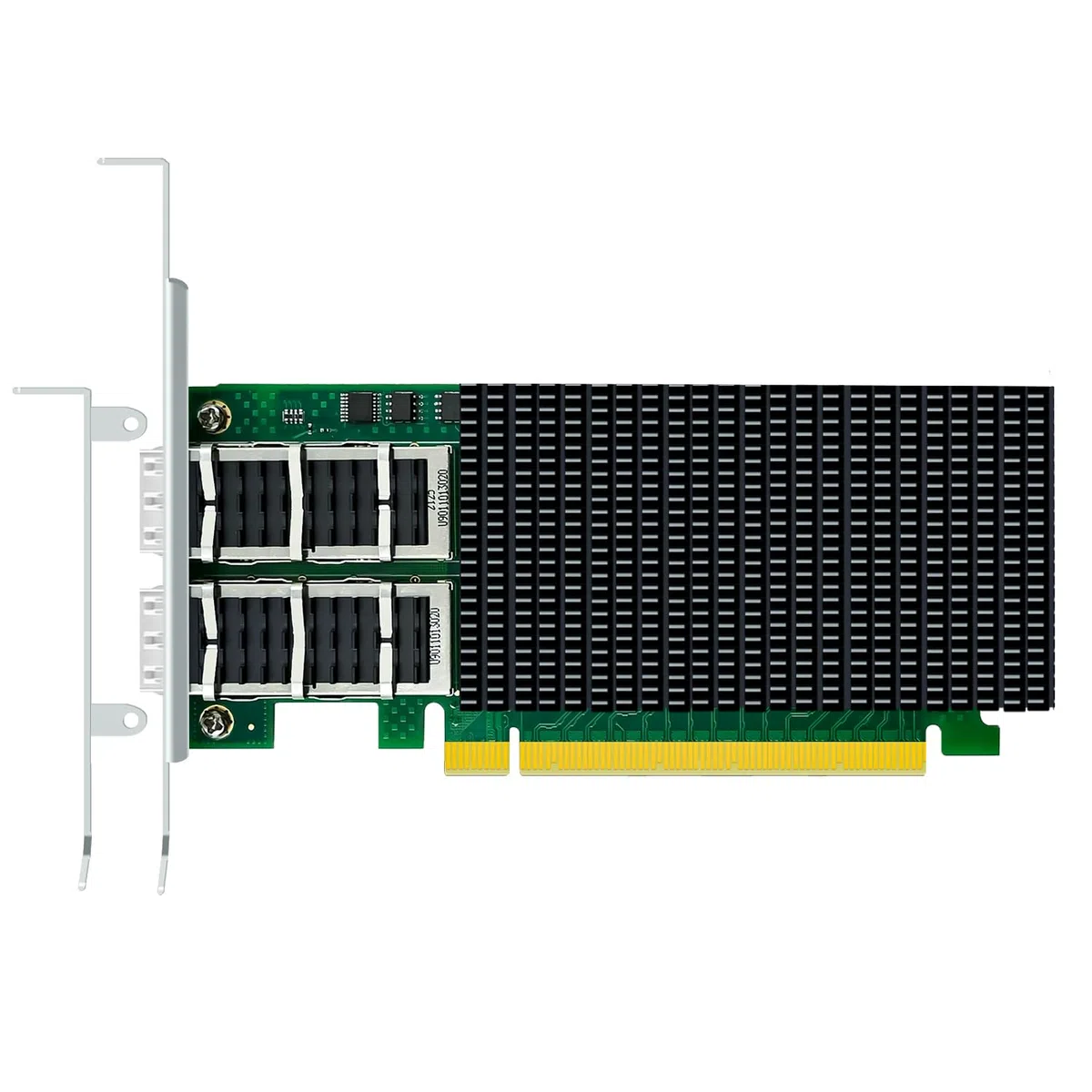 GLOTRENDS ST7336 Carte réseau 2 Ports QSFP28 VPI 100 GB EDR InfiniBand et Ethernet avec contrôleur Mellanox ConnectX-4, Interface PCIe 3.0 X16, Prise en Charge RDMA/RDMA (RoCE v2)