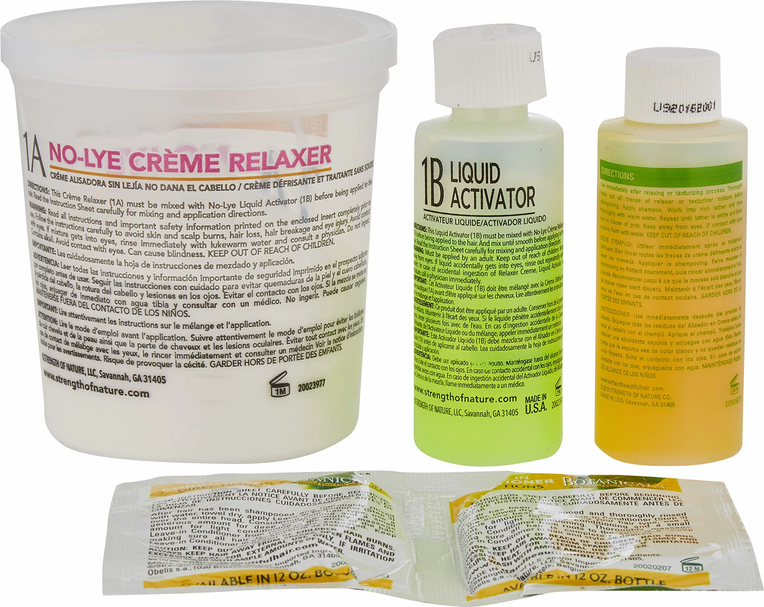 Soft & Beautiful Bot.Relaxer Kit Regular 1 Application, 5 pièces