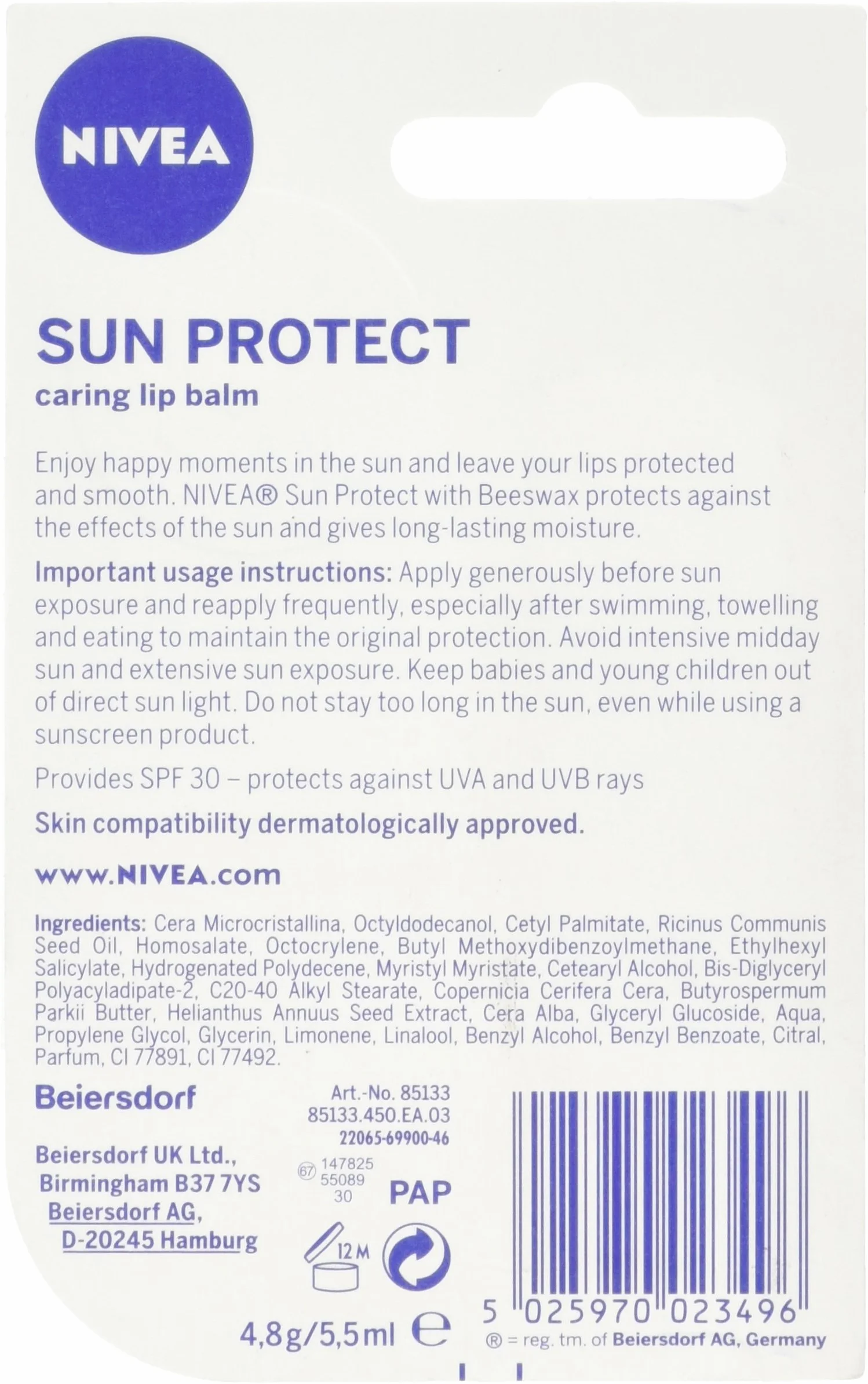 Nivea Sun Lip SPF30