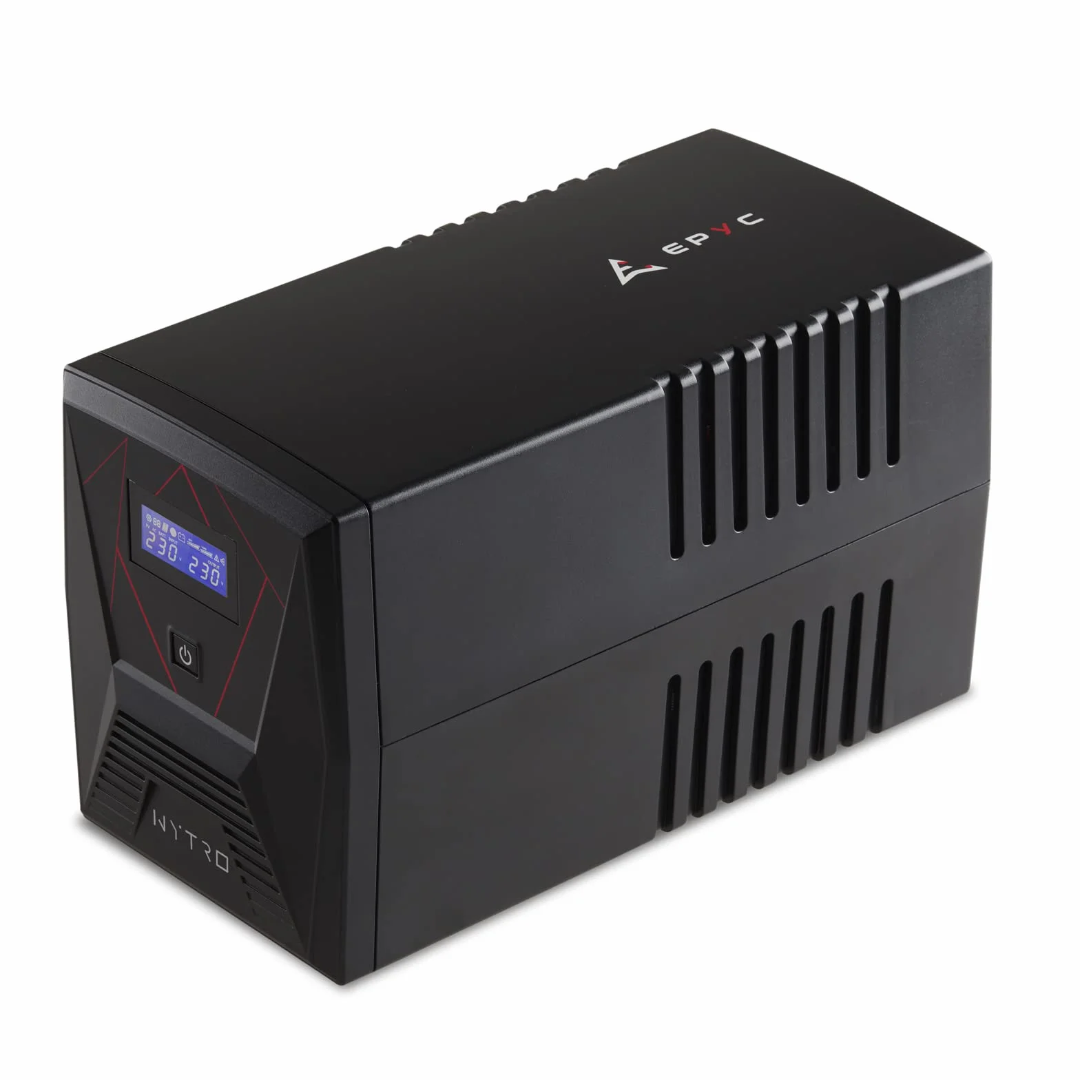 EPYC NYTRO Onduleur Sinusoïdal Pur 1500VA/900Watt UPS PC Jeu Mac Consoles 5 Prises Schuko IEC Écran LCD Line Interactive