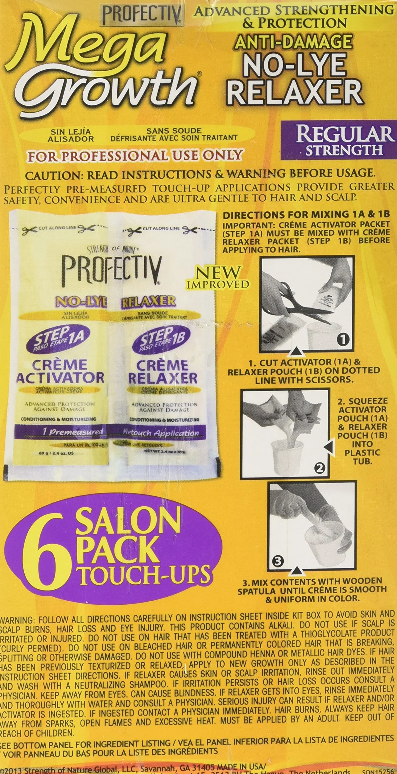 Profectiv Mega Growth Anti Damage No Lye Hair Relaxer Regular Strength