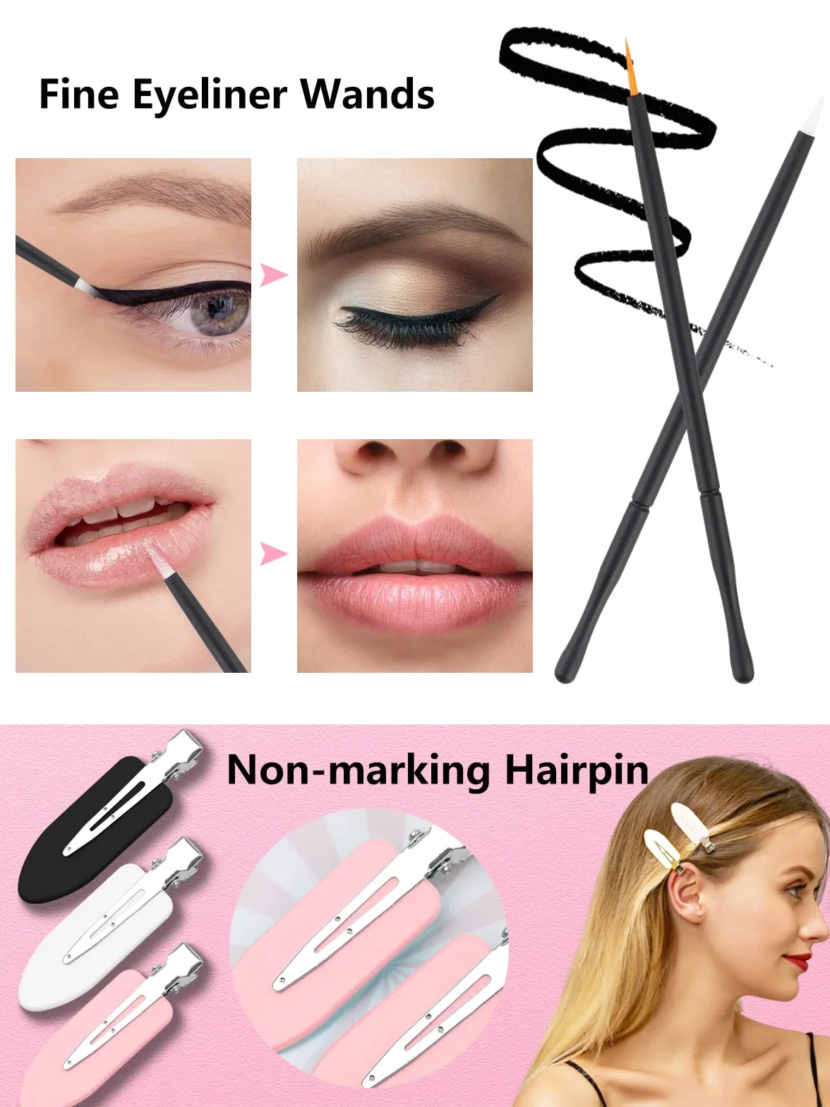 LIONVISON Applicateur de Maquillage Jetable, Palette de Mélange avec Spatule, 262 Pinceaux