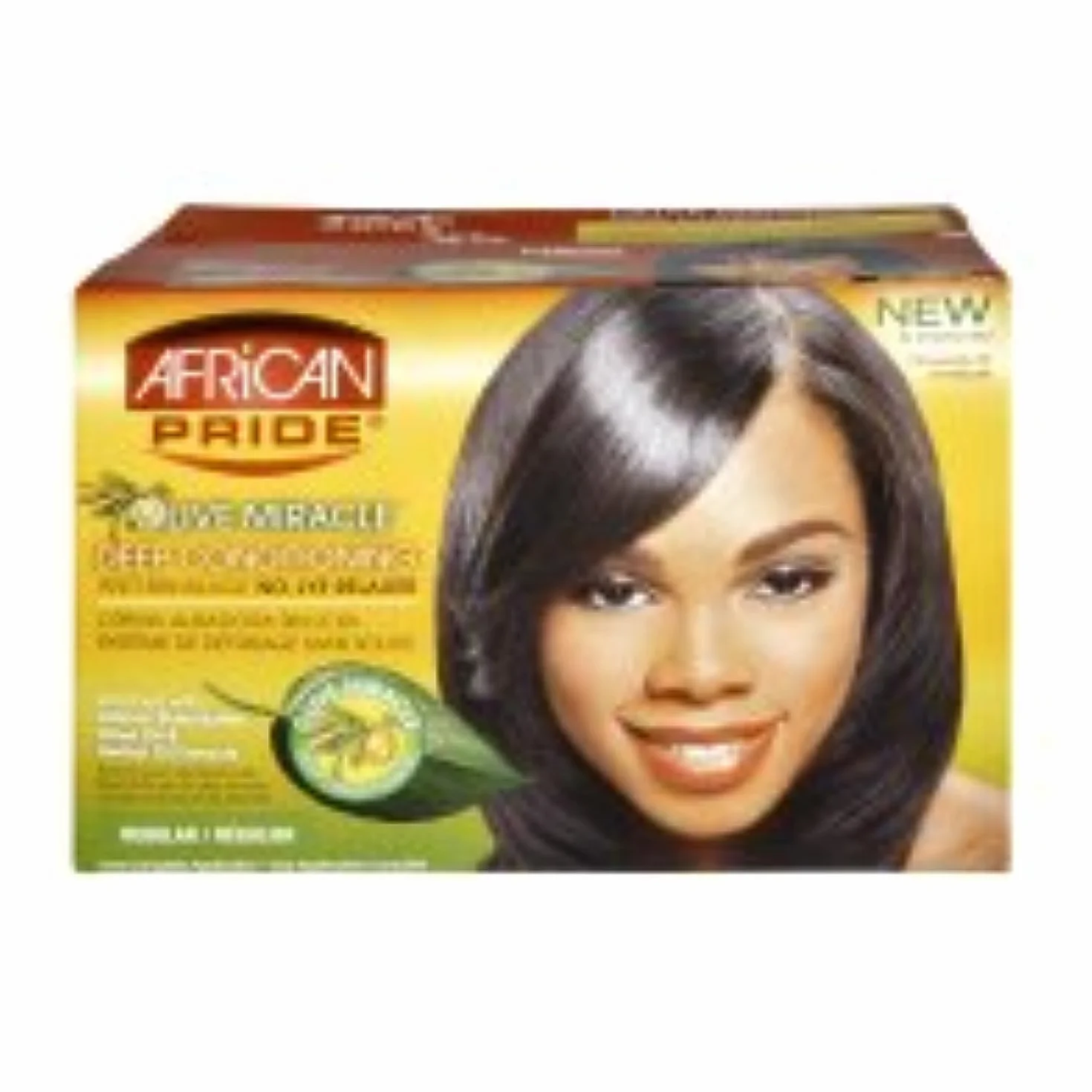 African Pride Olive Miracle No-Lye Relaxer Regular Kit