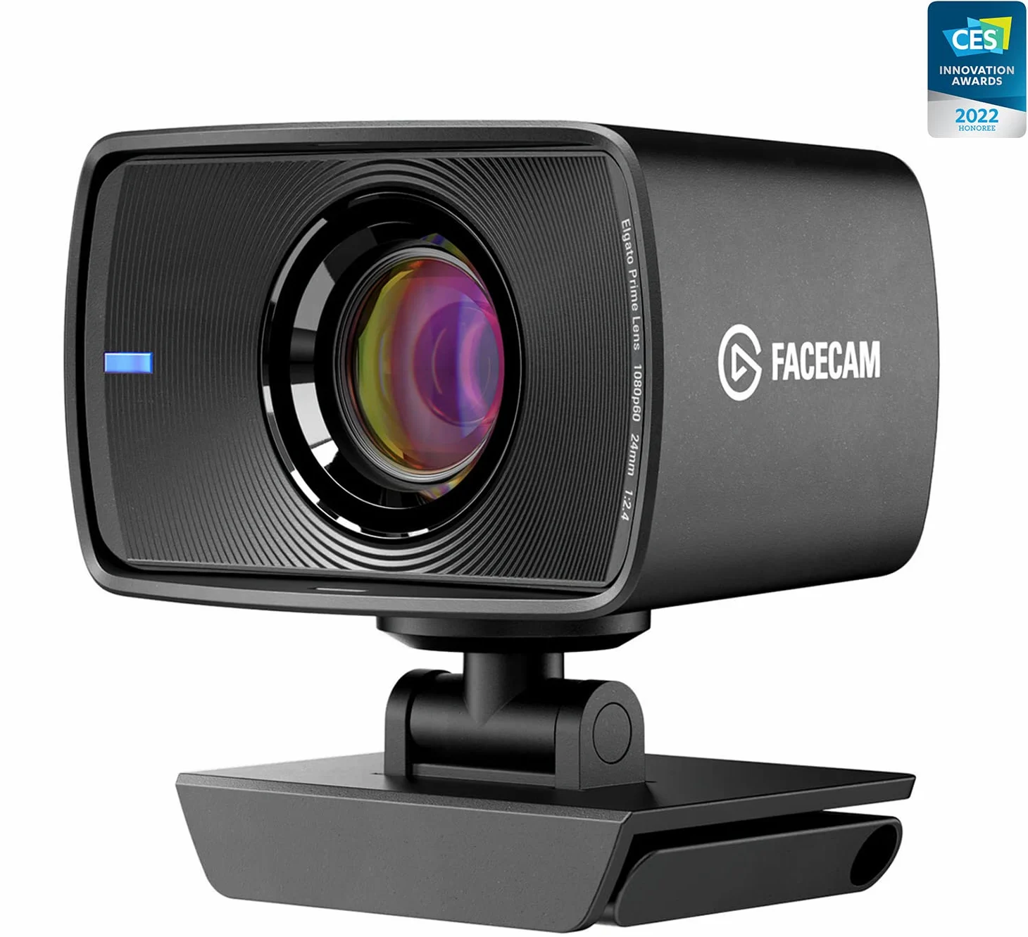 Elgato Facecam - Webcam 1080p60 en vraie Full HD pour streaming, gaming et visio, capteur Sony, correction avancée de la lumière, commandes reflex, compatible OBS, Zoom, Teams et plus, pour PC/Mac
