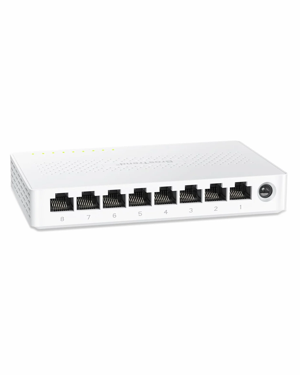 BrosTrend Switch Ethernet 2.5G 8 Ports, RJ45 Unmanaged, 2.5G Base-T, 100/1000/2500Mbps