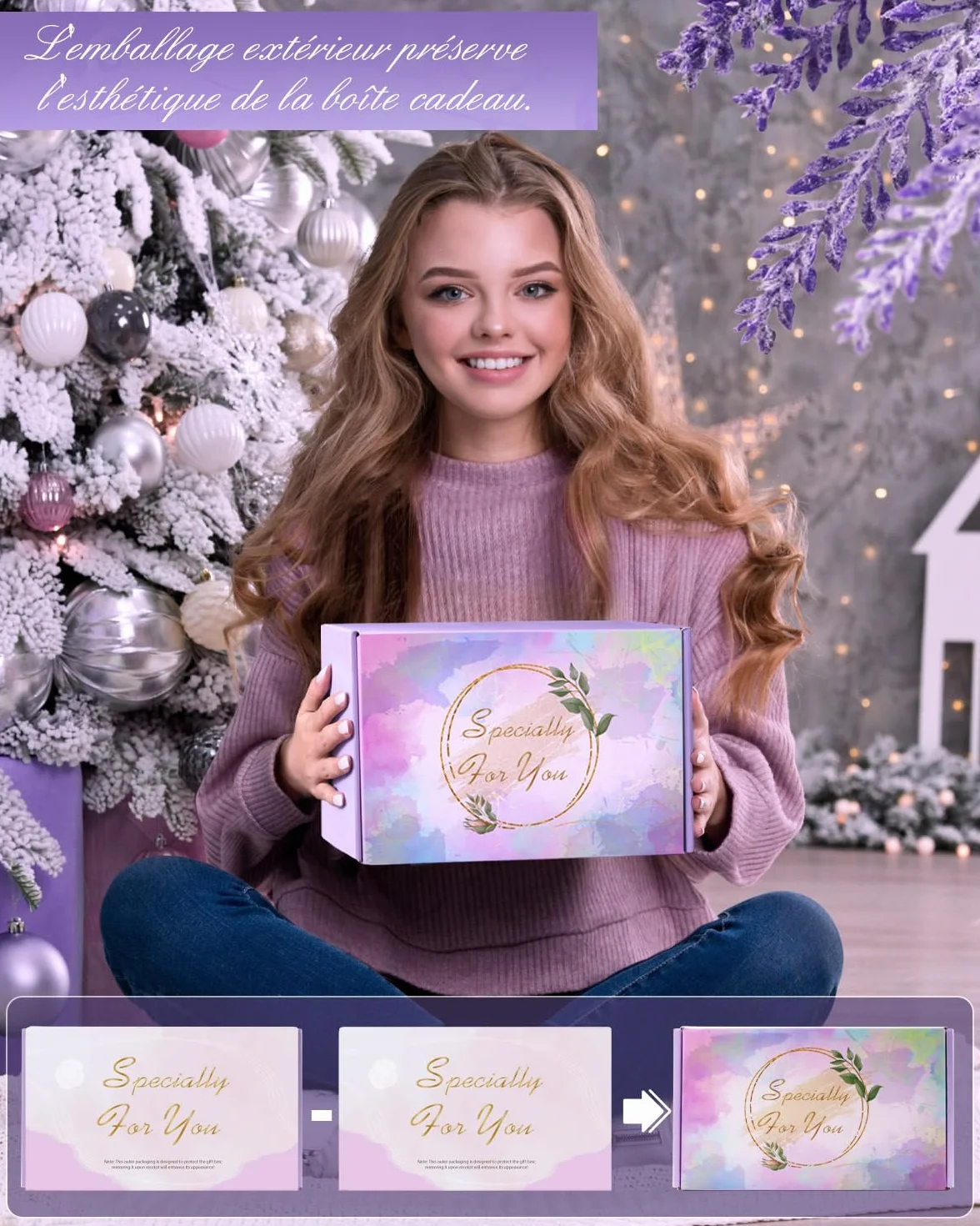 LIVEHITOP Coffret Cadeau Femme Personnalisé 7 Pièces Mug Isotherme