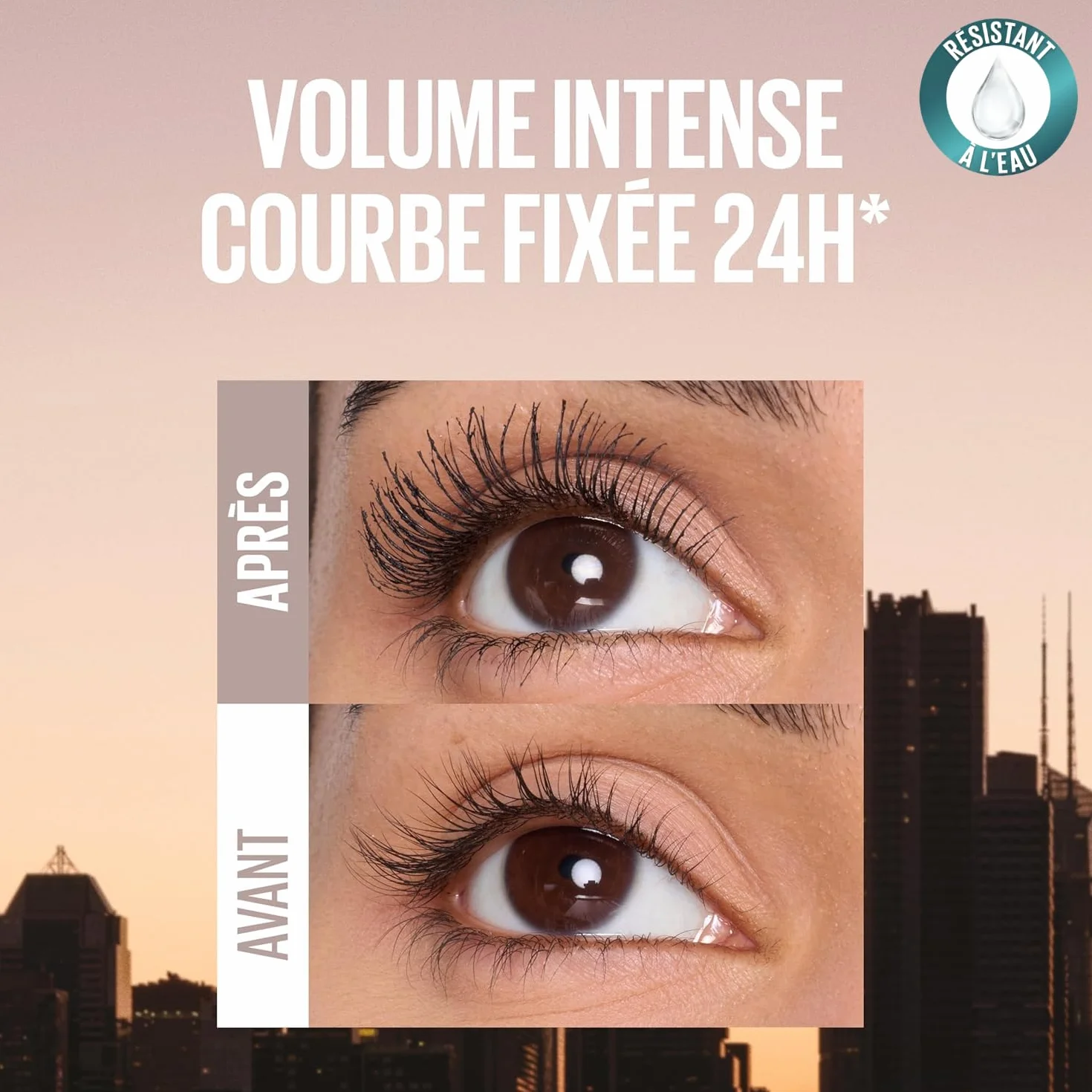 Maybelline New York Mascara Waterproof Volume Sensationnel Very Black 9,75 ml