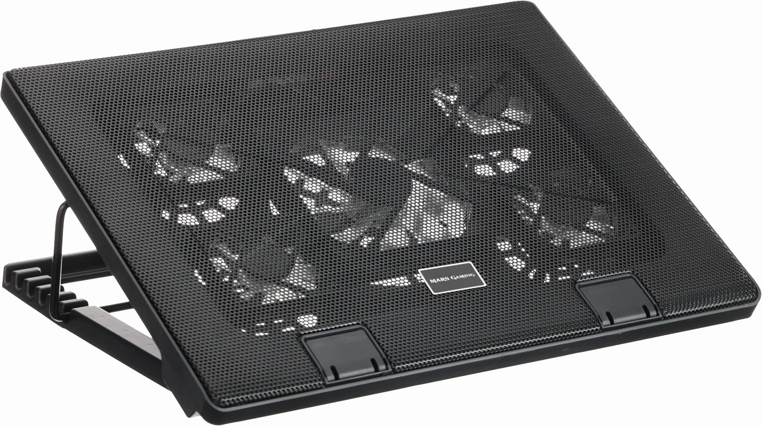 Mars Gaming MNBC2 Base de Refroidissement pour Ordinateur Portable 17.35'' 5 Ventilateurs LED Rouge