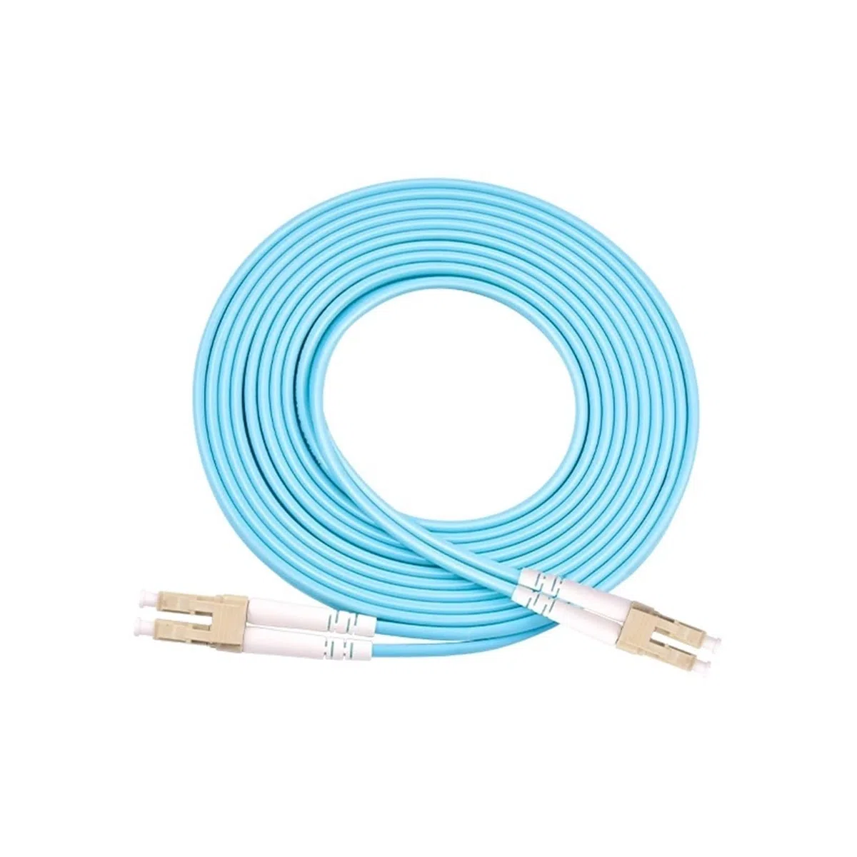 OM4 Câble de raccordement à fibre optique 1-100 m Double Câble 0,2 m 0,5 m LC SC FC ST Câble de raccordement à fibre optique (50 m 1 pièce, LC-LC sans clip)