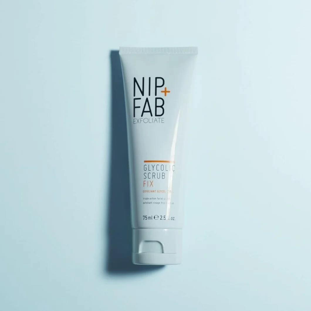 Nip+Fab Glycolic Fix Scrub Peeling Acide Glycolique Acide Salicylique Aha/Bha Nettoyant Exfoliant Visage 75 ml