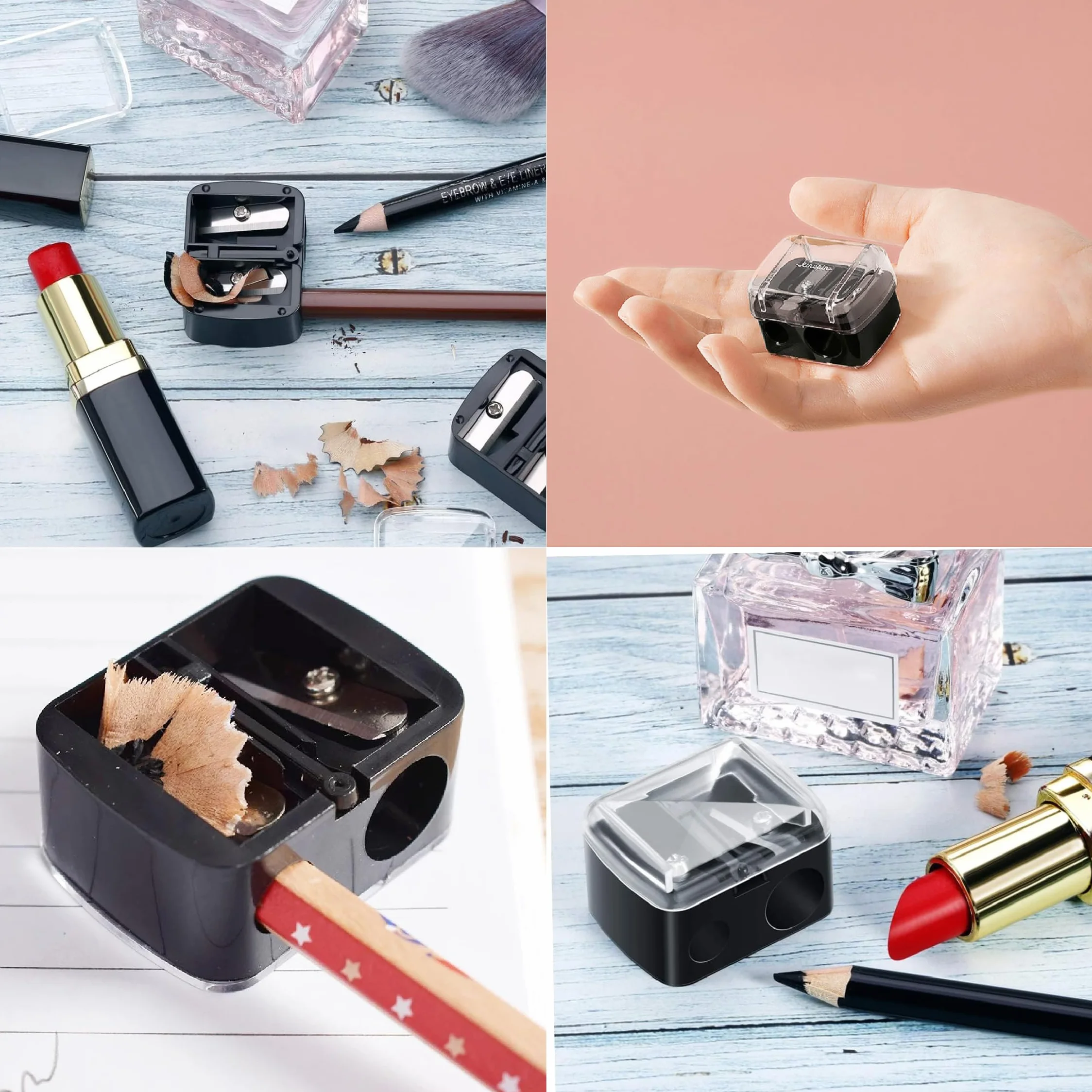 Taille-Crayon à Sourcils Lèvres Yeux Eyeliner 4pcs Maquillage