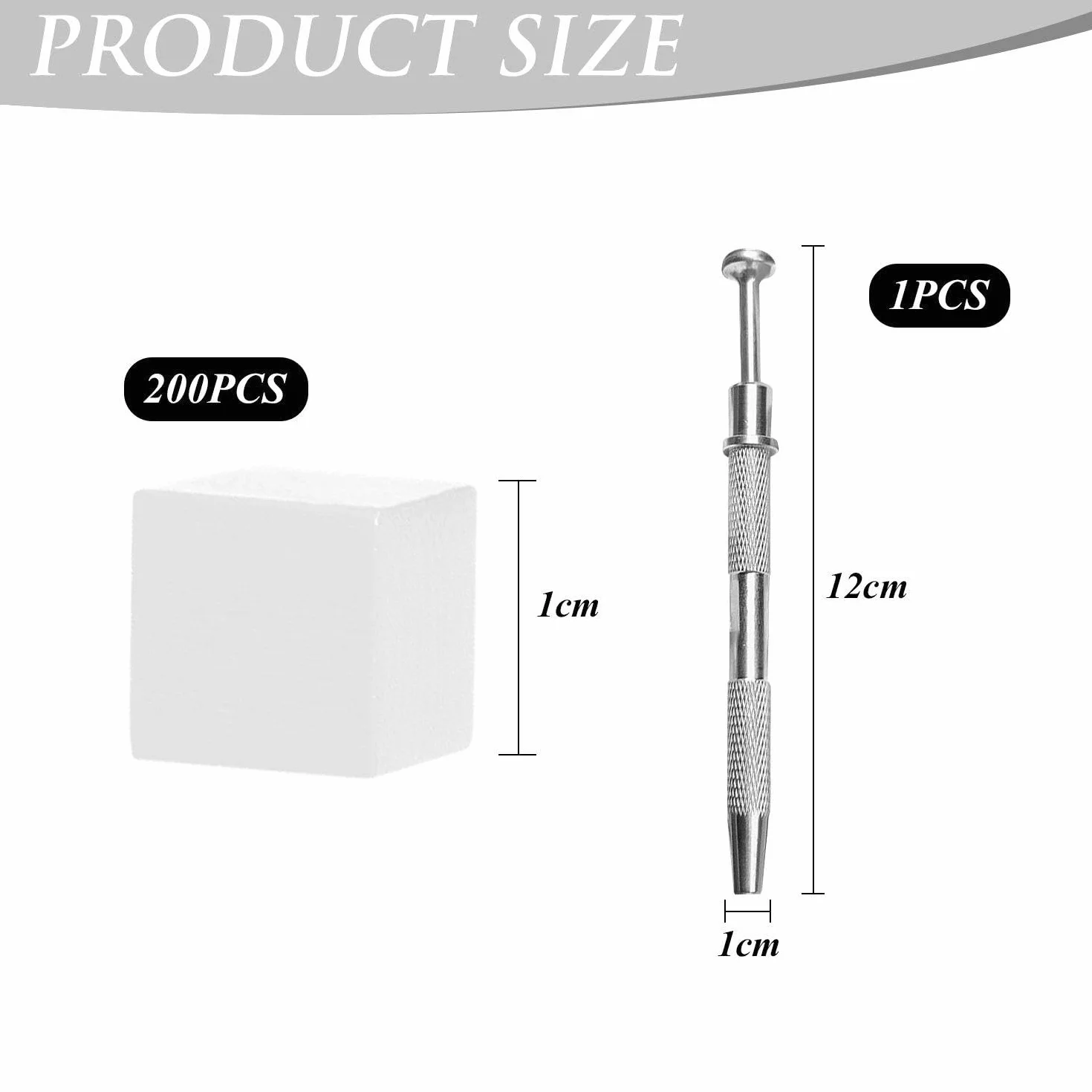 200 Cubes De Tofu De Manucure, 1 Stylo À Gratter, Outils De Manucure, Éponge De Manucure
