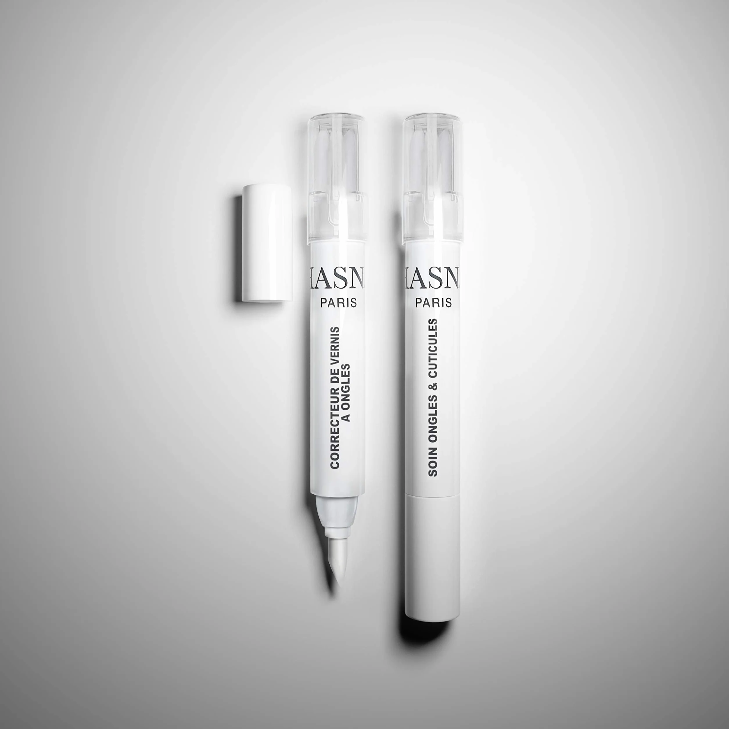 HASNA PARIS Duo Stylos Correcteur dissolvant sans acétone soins cuticules 2x3ml